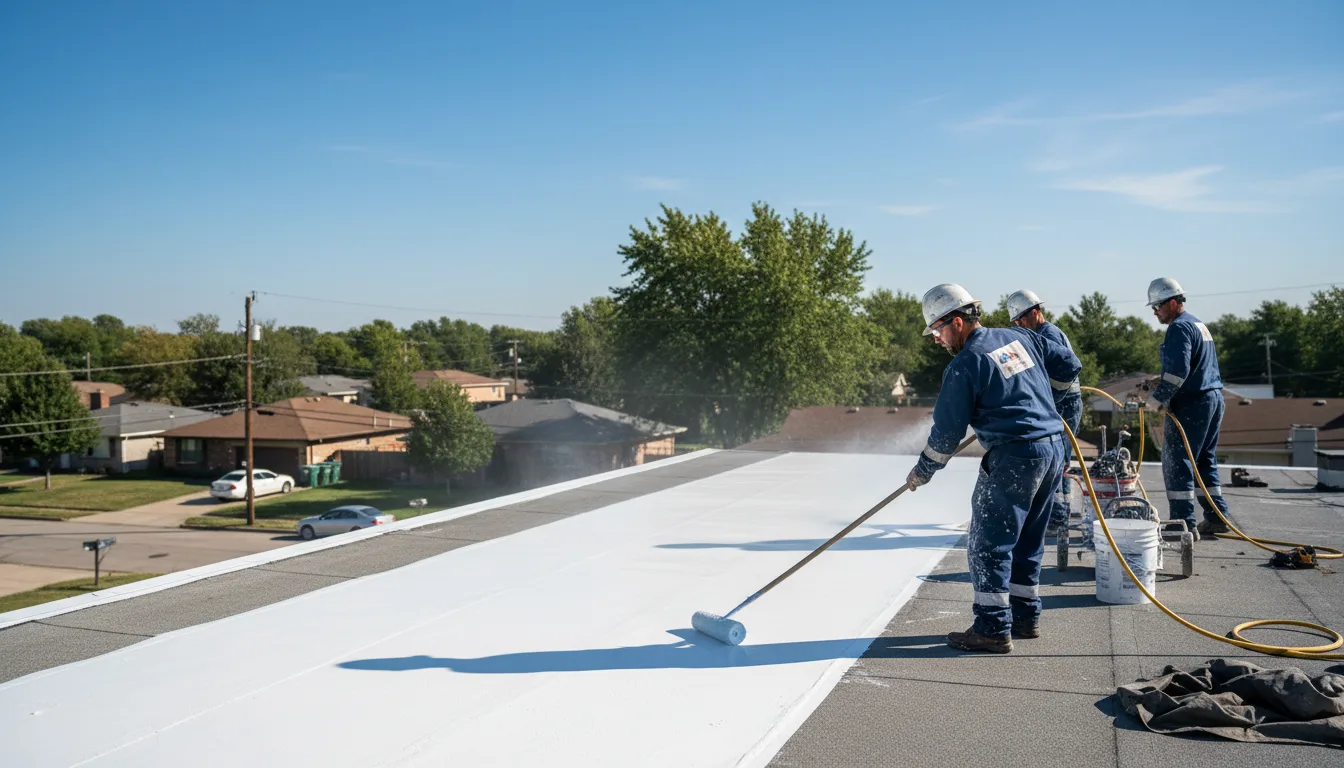 Commercial roof coating in Cornwall Bridge, CT near me